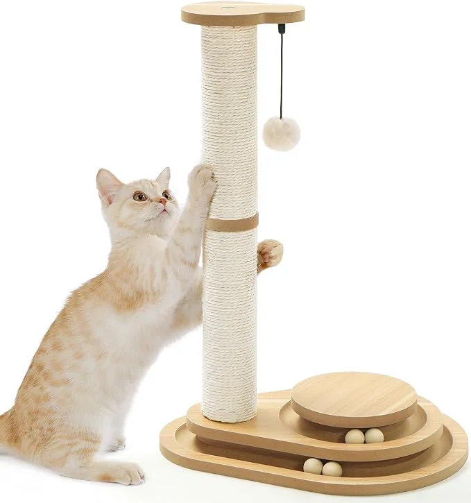 Premium Material Made4Pets Cat Scratching Post Cat Scratcher Kitten Toys Elegant