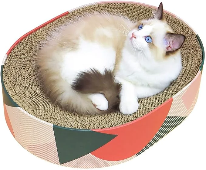 Quality ComSaf Cat Scratcher Cardboard Bed Lounge Couch Relaxed