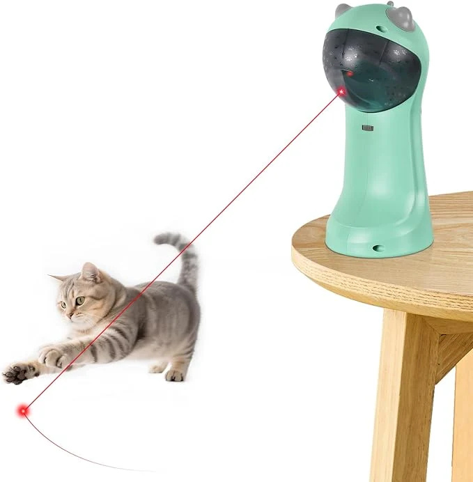 Premium TBTeek Cat Toy Motion-Activated Rechargeable 5 Fun Patterns Random Rotating Solid