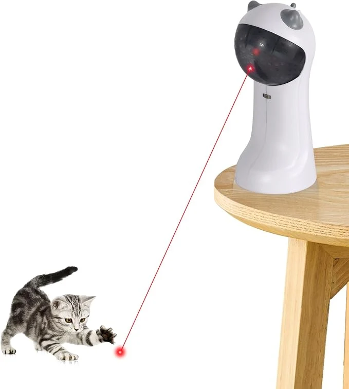Trusted TBTeek Cat Toy Automatic Motion-Activated 5 Fun Patterns 4 Speed Modes Convenient