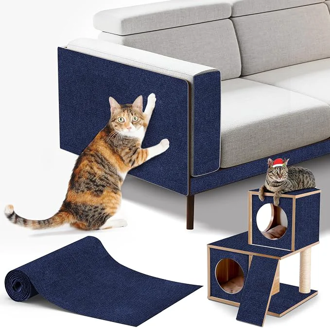 Excellent cat Scratching mat Self-Adhesive Trimmable Furniture Protector Exceptional