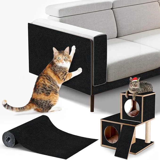 Unique Cat Scratching mat Self-Adhesive Trimmable Furniture Protector Official
