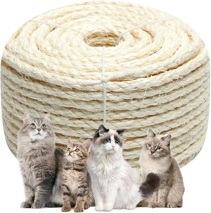 Advanced Natural Sisal Rope 1 4 Inch 6mm 164-Feet Comfortable