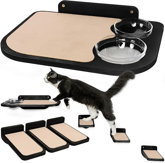 Carefully Designed INICIO Cat Shelves – Dog Proof Feeding Station Soft