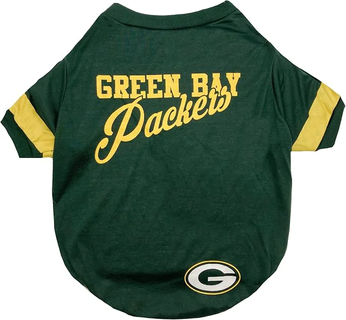 Convenient Green Bay Packers Dog Cat T-Shirt Small. NFL Team Football Shirt Healthy