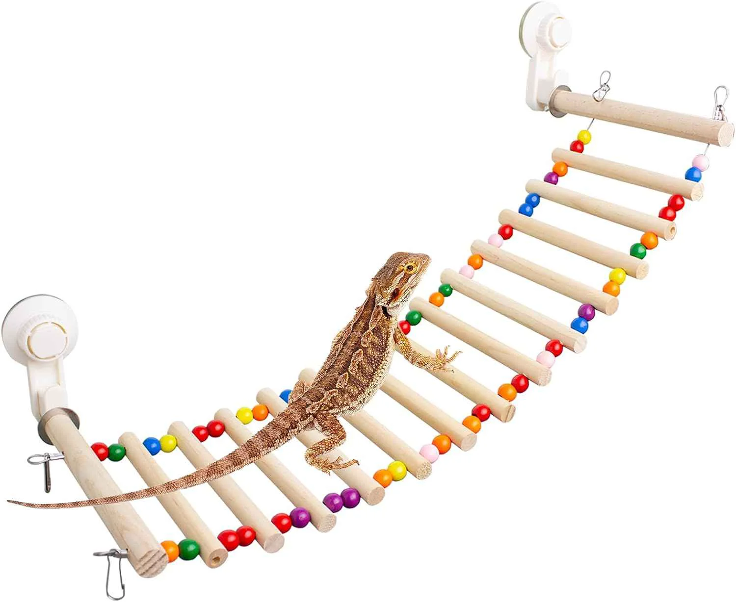 Advanced 21.6 in Wood Window Ladder with Suction Cups Fine Crafted