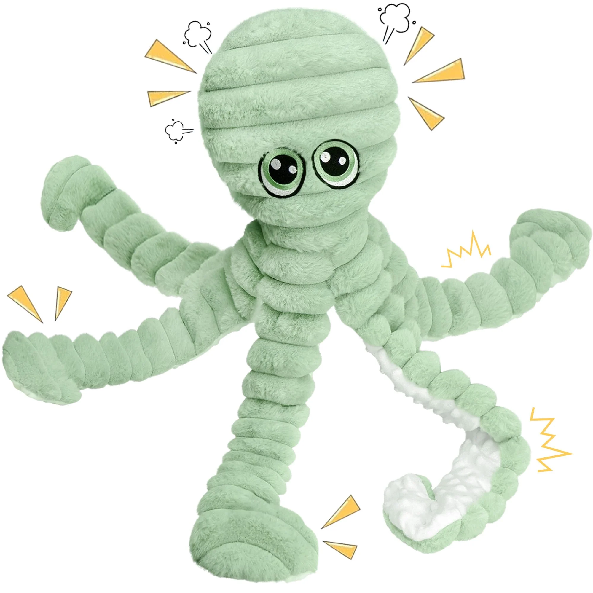Advanced Prime Pets 27 Extra Large Plush Octopus Dog Toy for Large Dogs – Squeaky Crinkle Interactive Plush Top-Quality