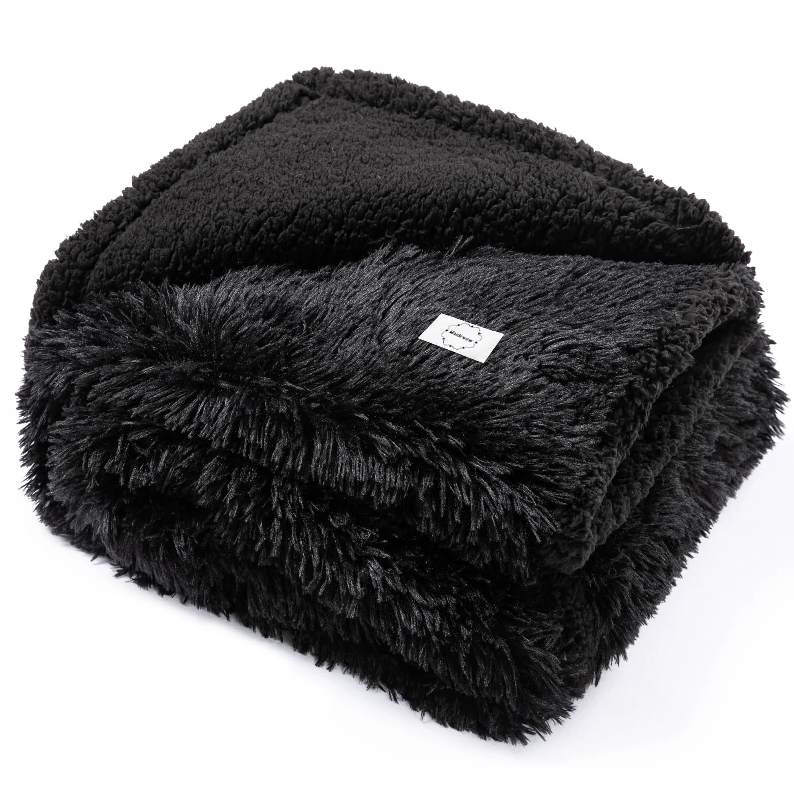 Comfortable Wowchine Black Pet Calming Couch Throw Blanket – Waterproof Fluffy Faux Fur for Small Dogs Cats XS 28x20in Proven
