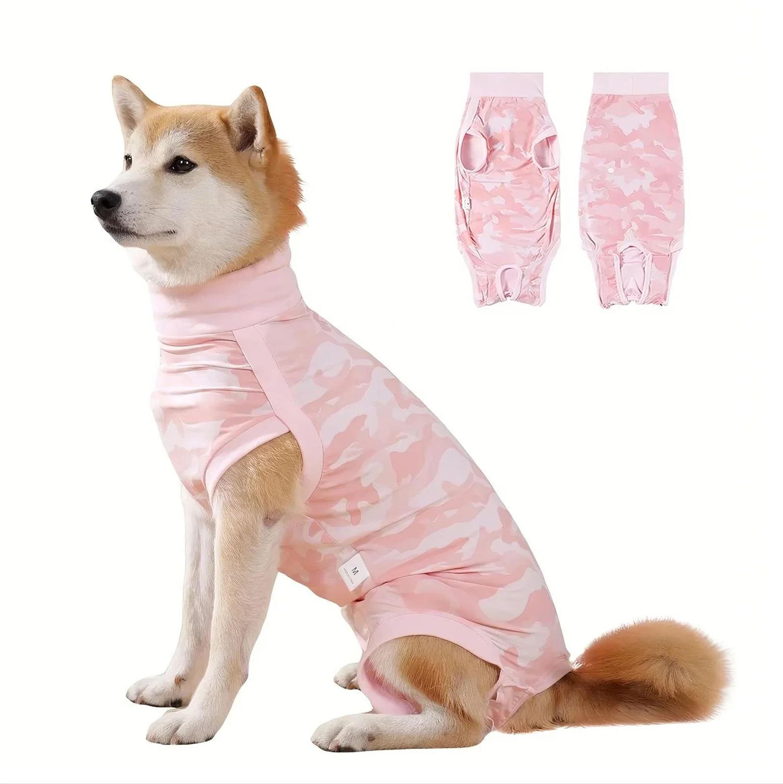 Fashionable Coppthinktu Dog Onesie for Surgery – Pink Recovery Suit for Spay Nutered Female Dogs XS-XXL Cone Practical
