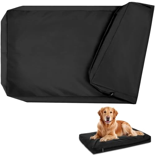 Certified PAWFINITY Waterproof Dog Bed Cover – 47x29x4 in Easy Clean Heavy Duty Oxford High-End