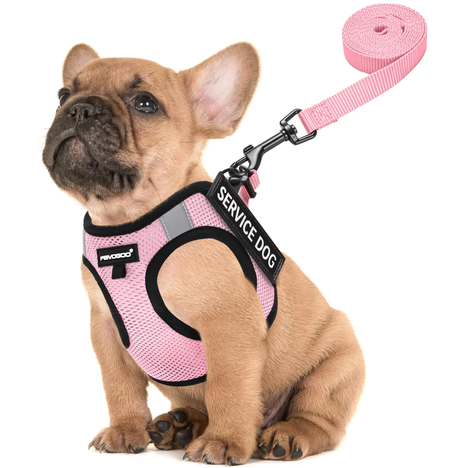 Selected FAYOGOO Service Dog Vest for Small Breed – Lightweight Harness with 6 Removable Patches Pure