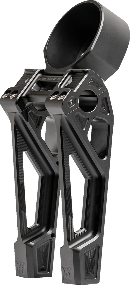 Fine KODLIN USA Fastback Risers - Includes Clamp Gauge Bracket - 8 - Black K55131 Relaxed