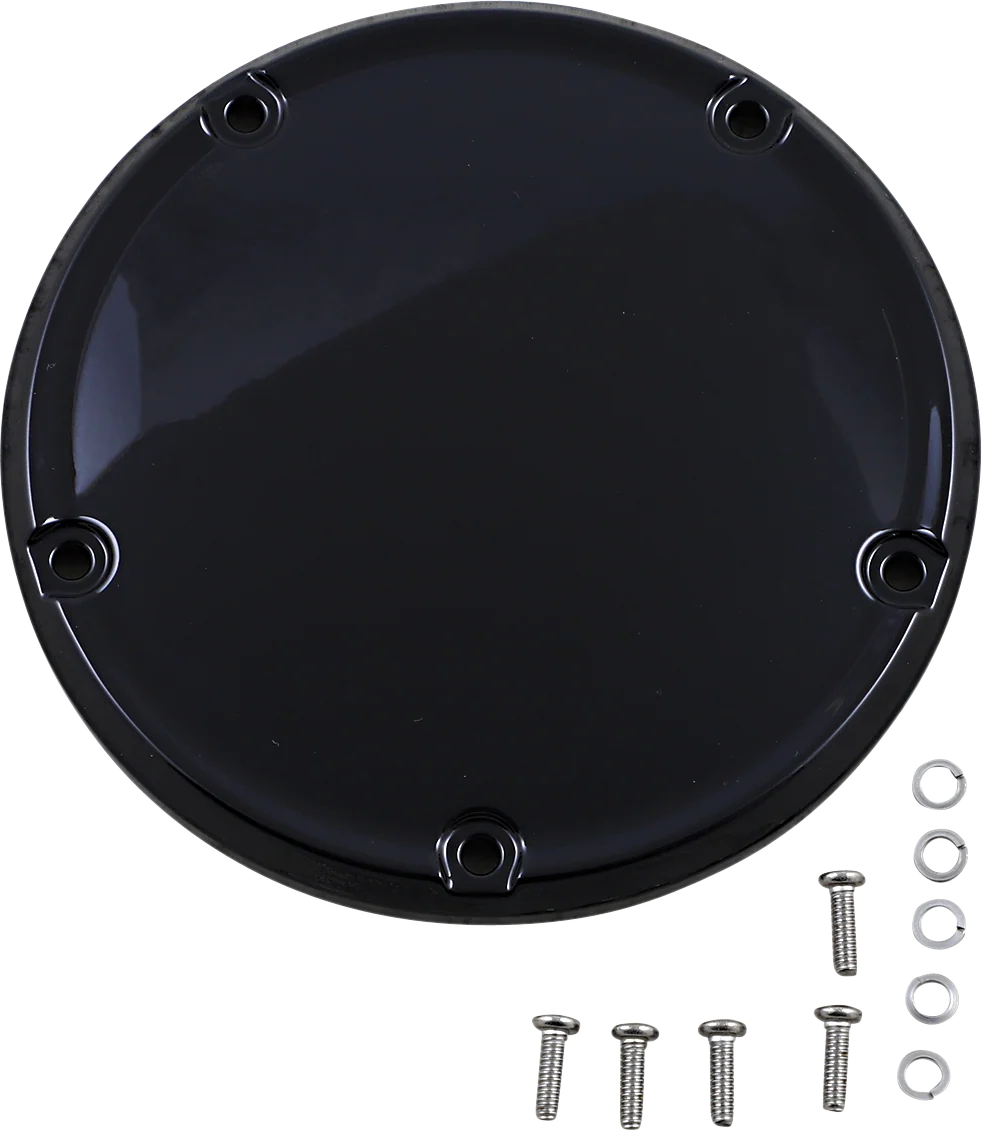 Fine Crafted DRAG SPECIALTIES Derby Cover - Gloss Black - Softail D33-0118GB Selected