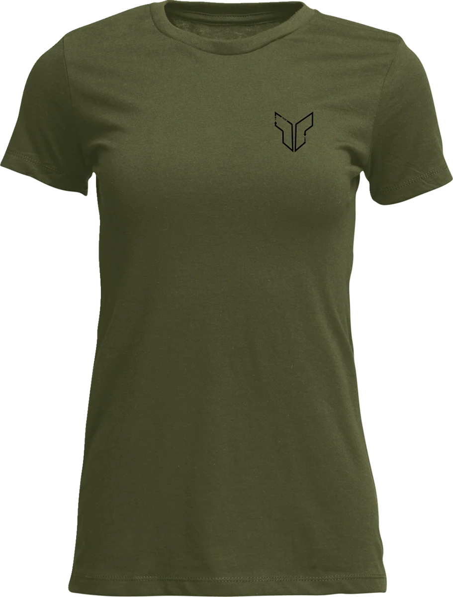 Functional THOR Women's Patched Up T-Shirt - Military Green - Large 3031-4336 Outstanding