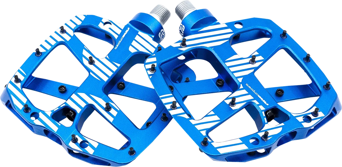 Relaxed E THIRTEEN Plus Pedals - Flat - Aluminum - Blue PD2UPA-102 Elite