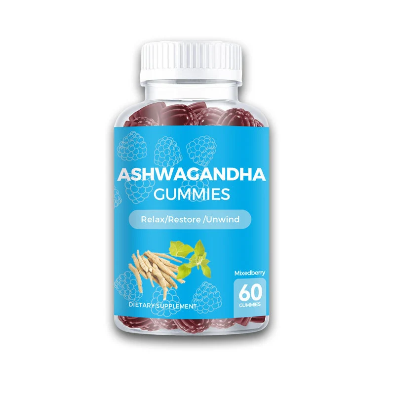Reusable Ashwagandha Gummies – Relax Restore Unwind Mixed Berry Flavor 60 Gummies Dietary Supplement Traditional
