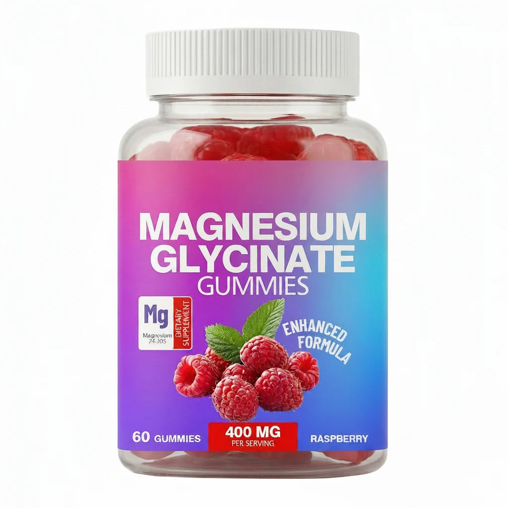 Exceptional Magnesium Glycinate Gummies – 400mg Enhanced Formula Raspberry Flavor 60 Gummies Advanced