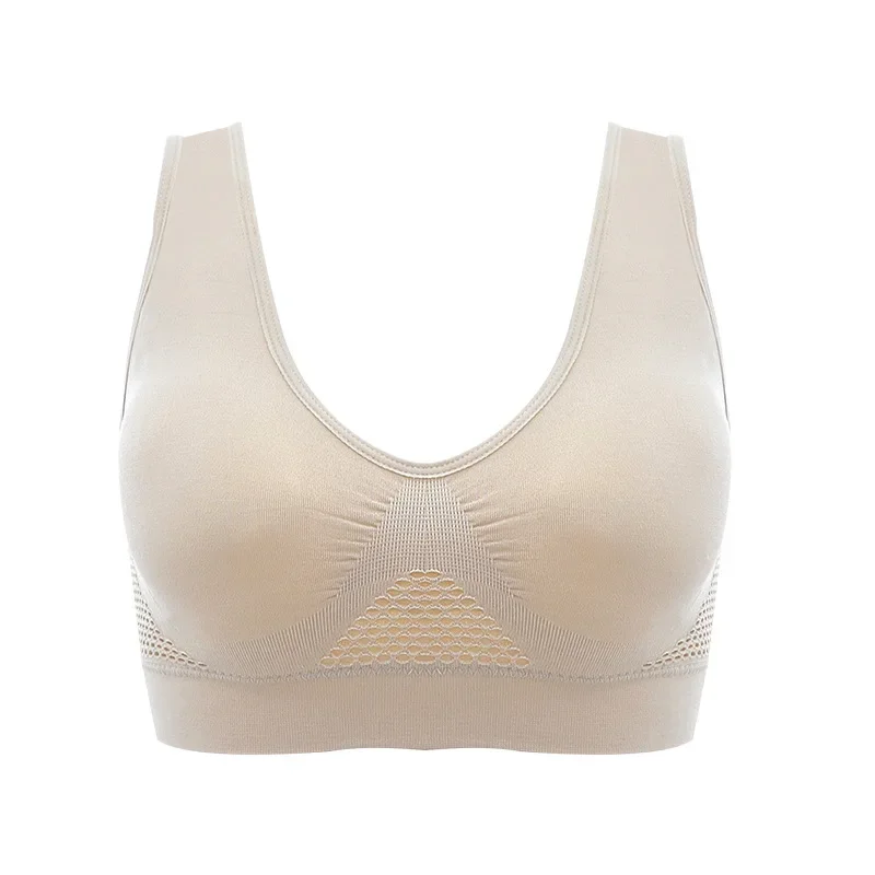 Traditional Women's Breathable Sports Vest Bra Sweat Absorbent Shockproof Pad Top For Track And Field Gym Running Fitness Durable