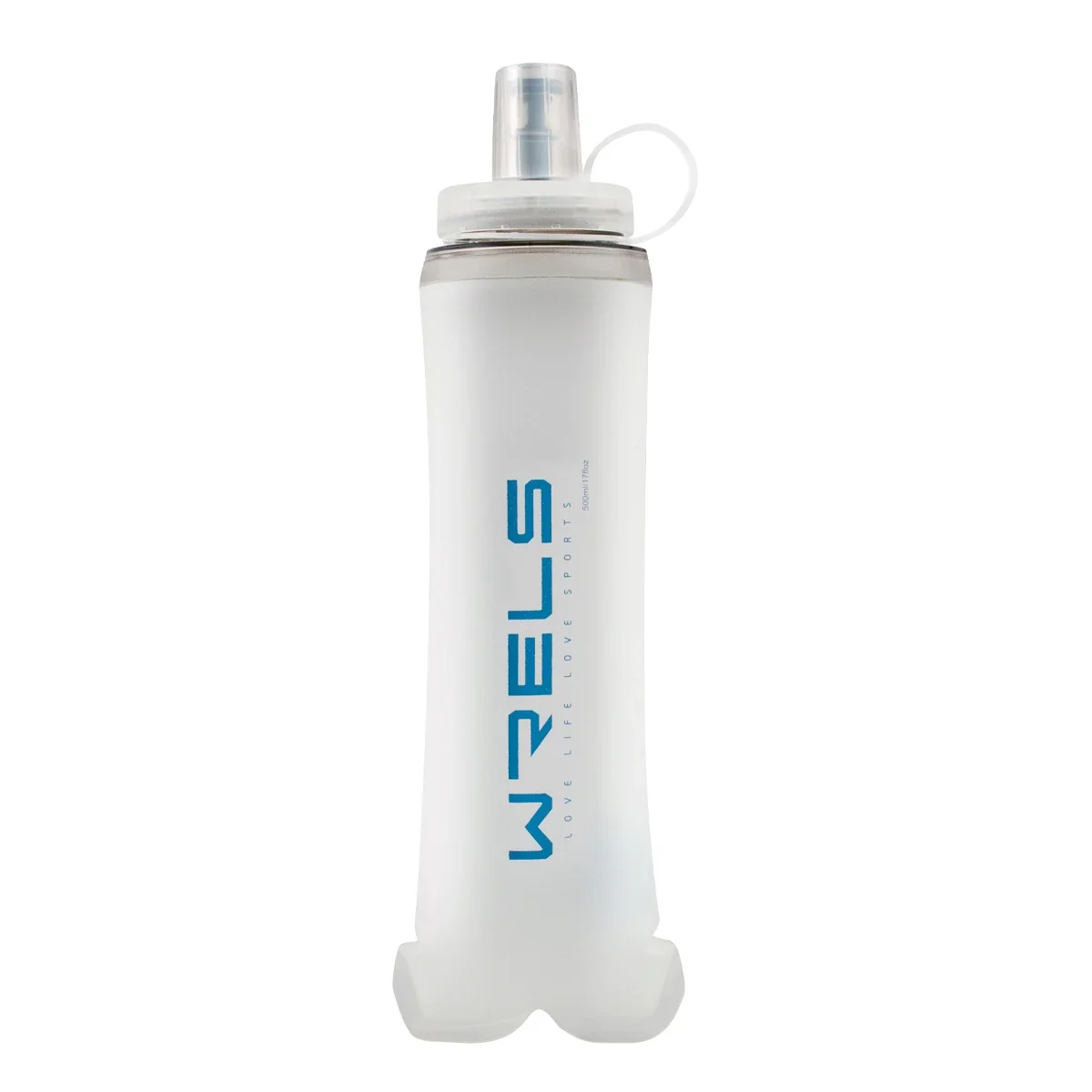 User-Friendly WRELS Large Caliber Soft Collapsible Water Bottle 300ml 500ml For Cycling Hiking Running Fitness TPU Original