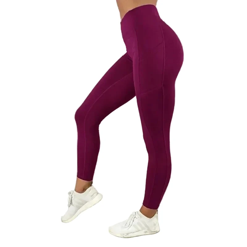Genuine Women Yoga Leggings High Waist with Pocket Gym Workout Running Stretchy Butt Lifting Casual Skinny Pants Enhanced