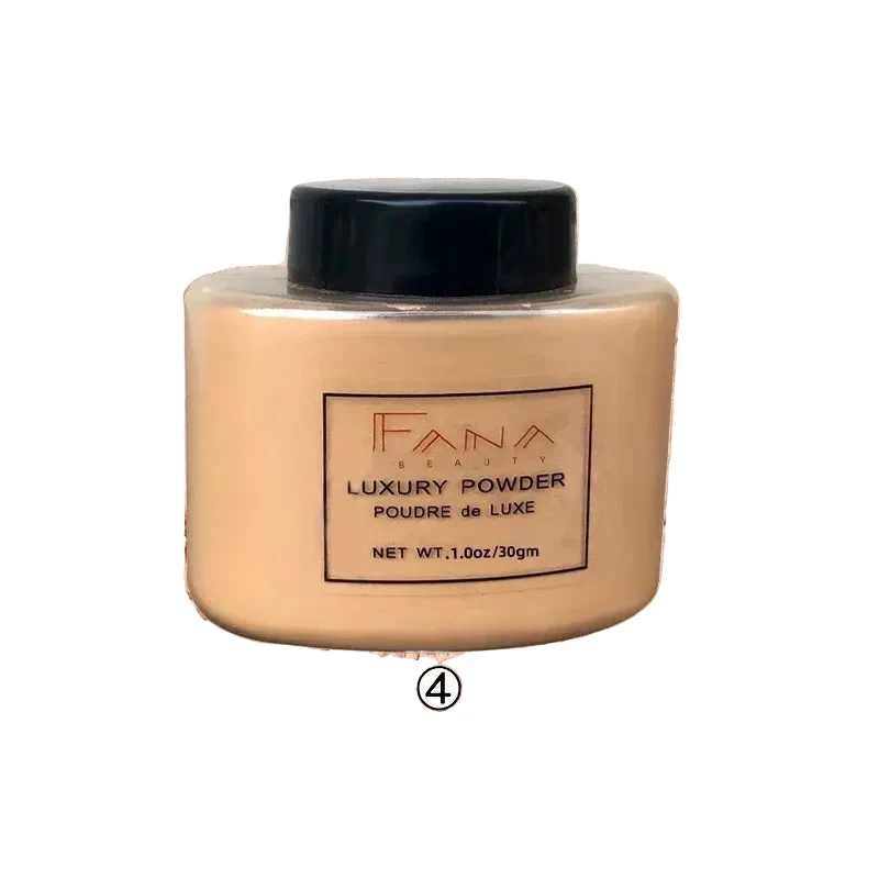Environmentally Friendly 4 Color Luxury Powder for Women Face Foundation Banana Powder Bottle Loose Powder Oil-Control Beauty Make Up Art Tools Green