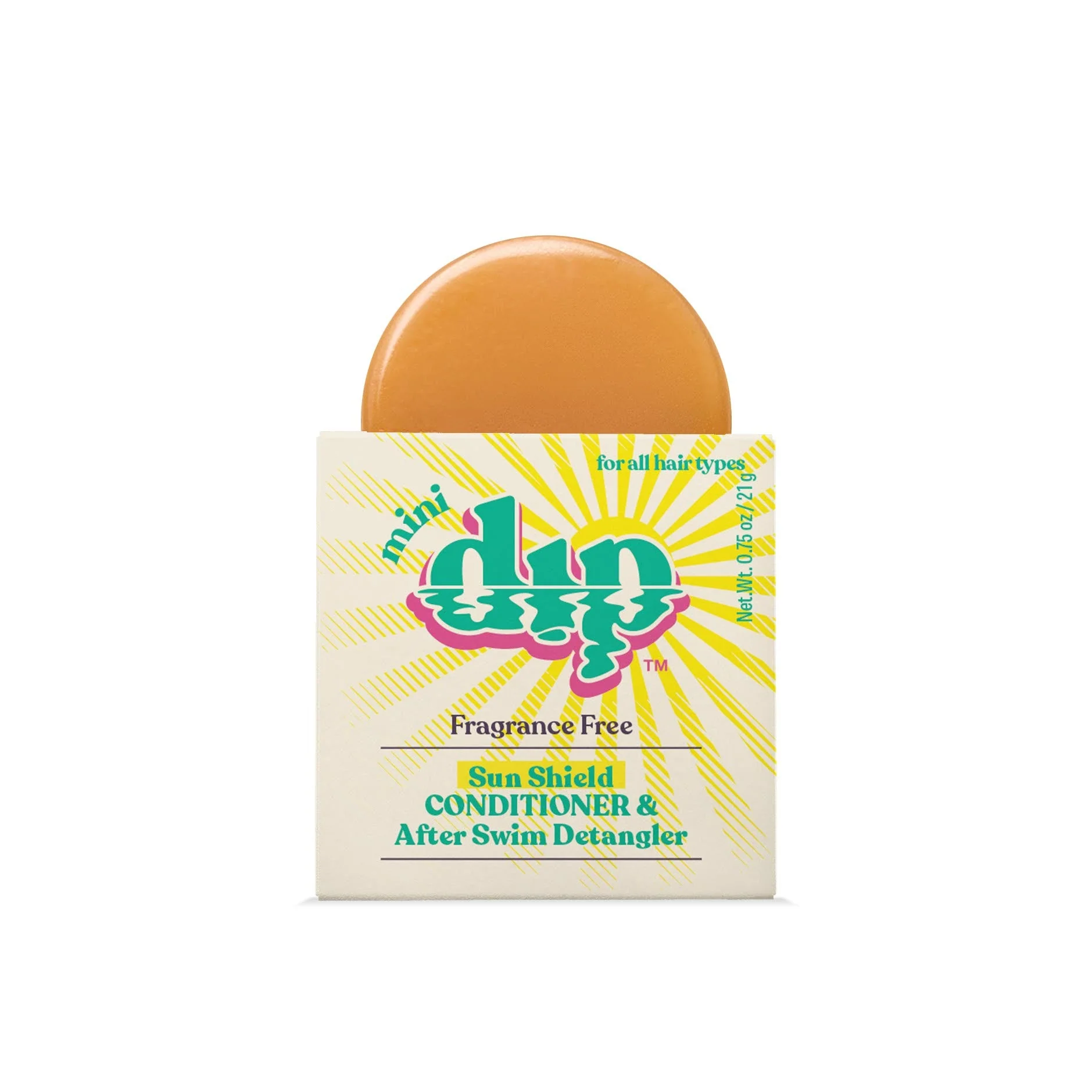 Outstanding Mini Dip Sun Shield Conditioner Bar After Swim Detangler Fragrance Original Design